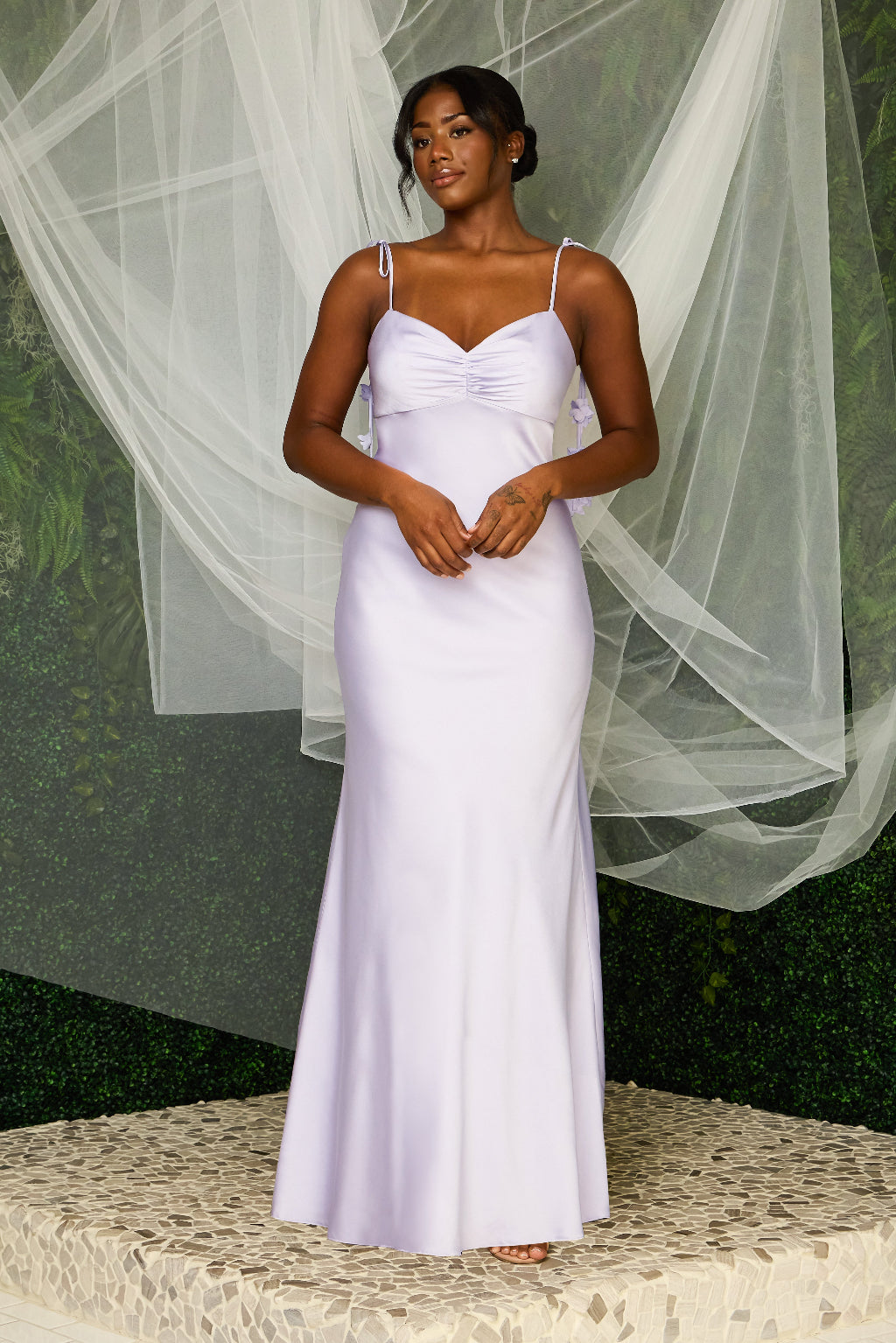 Muted Satin Lavender Ice