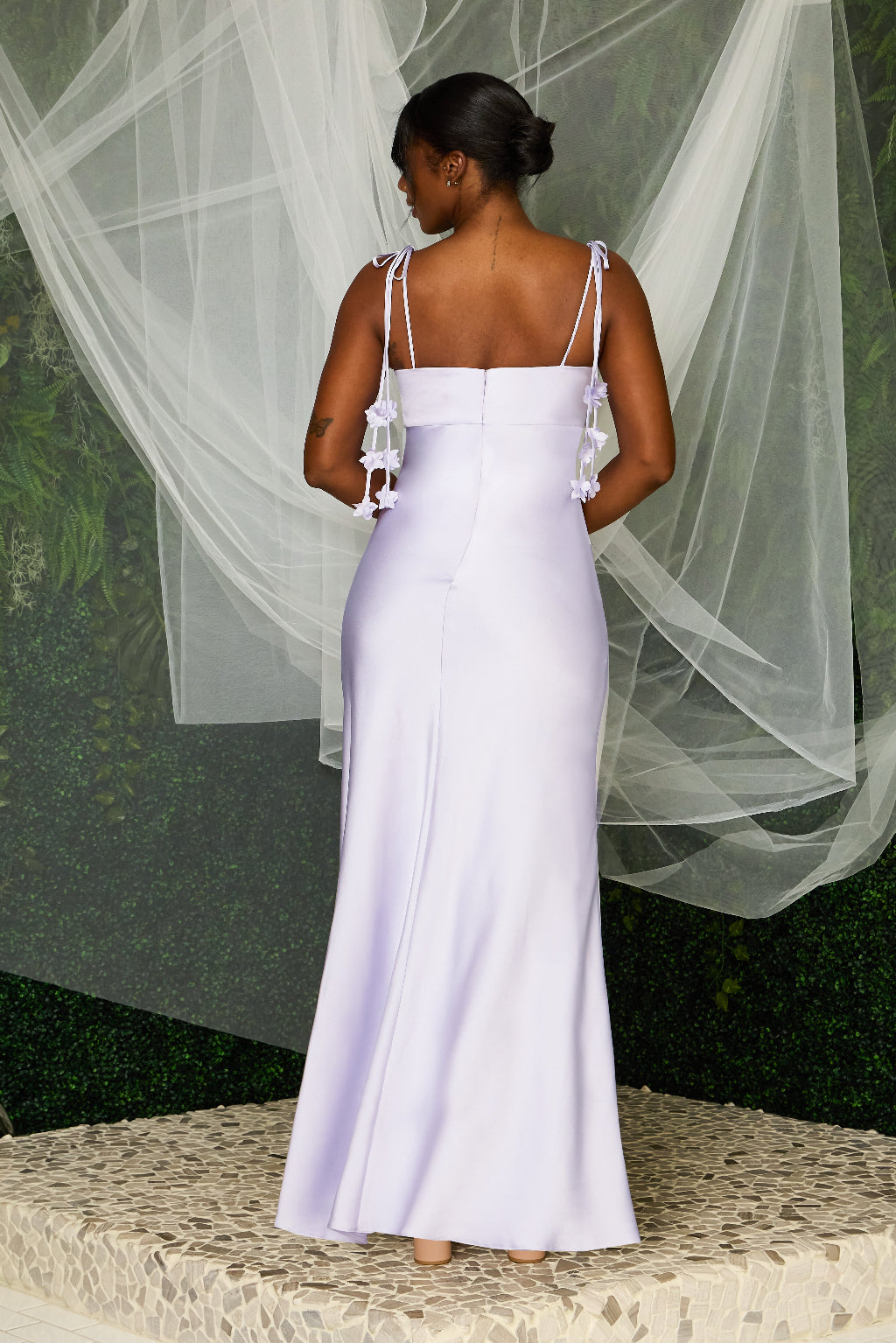 Muted Satin Lavender Ice