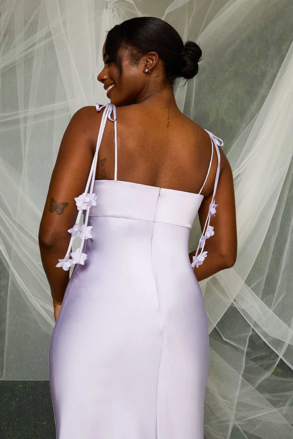 Muted Satin Lavender Ice