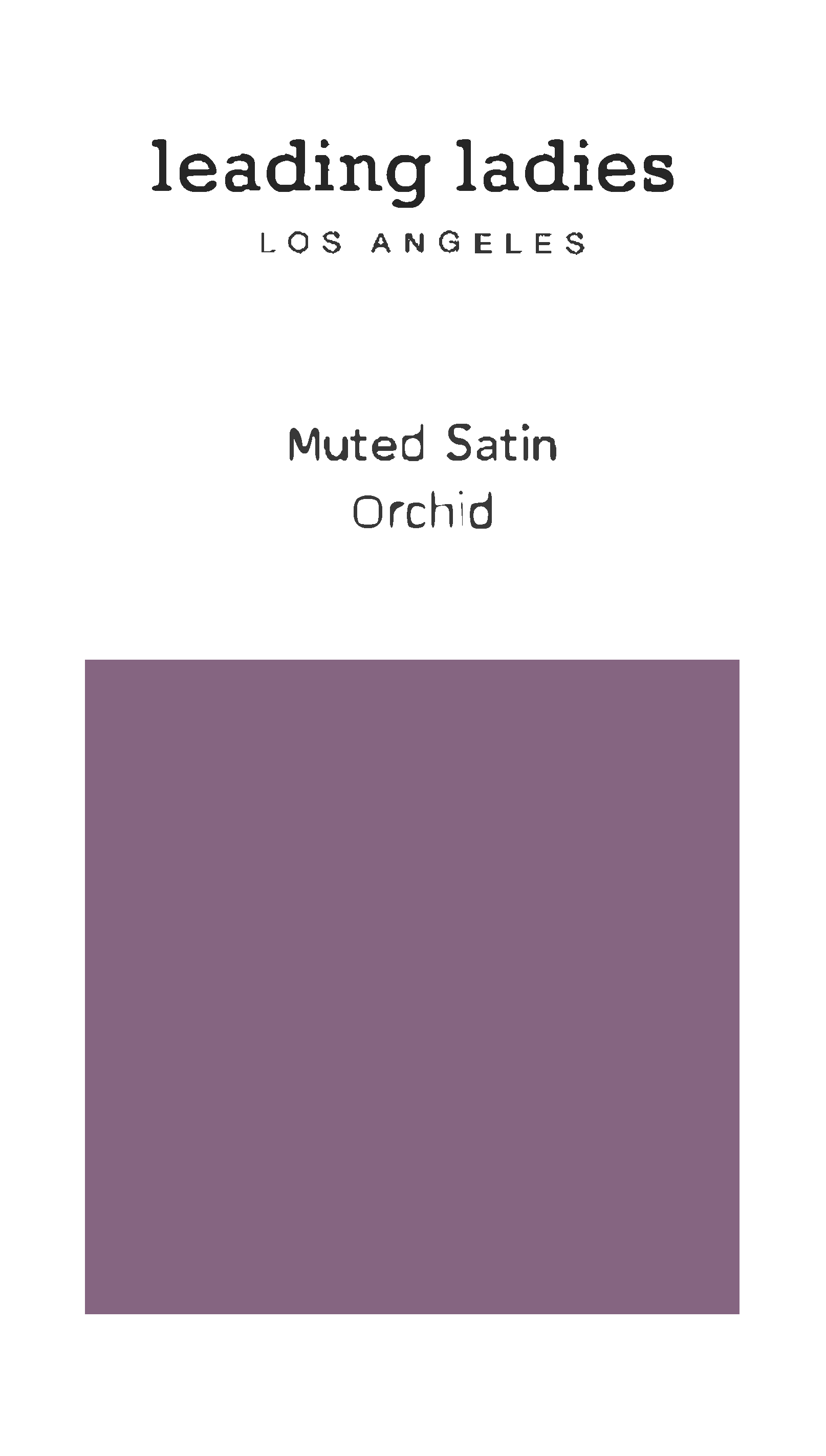Swatch - Muted Satin in Orchid