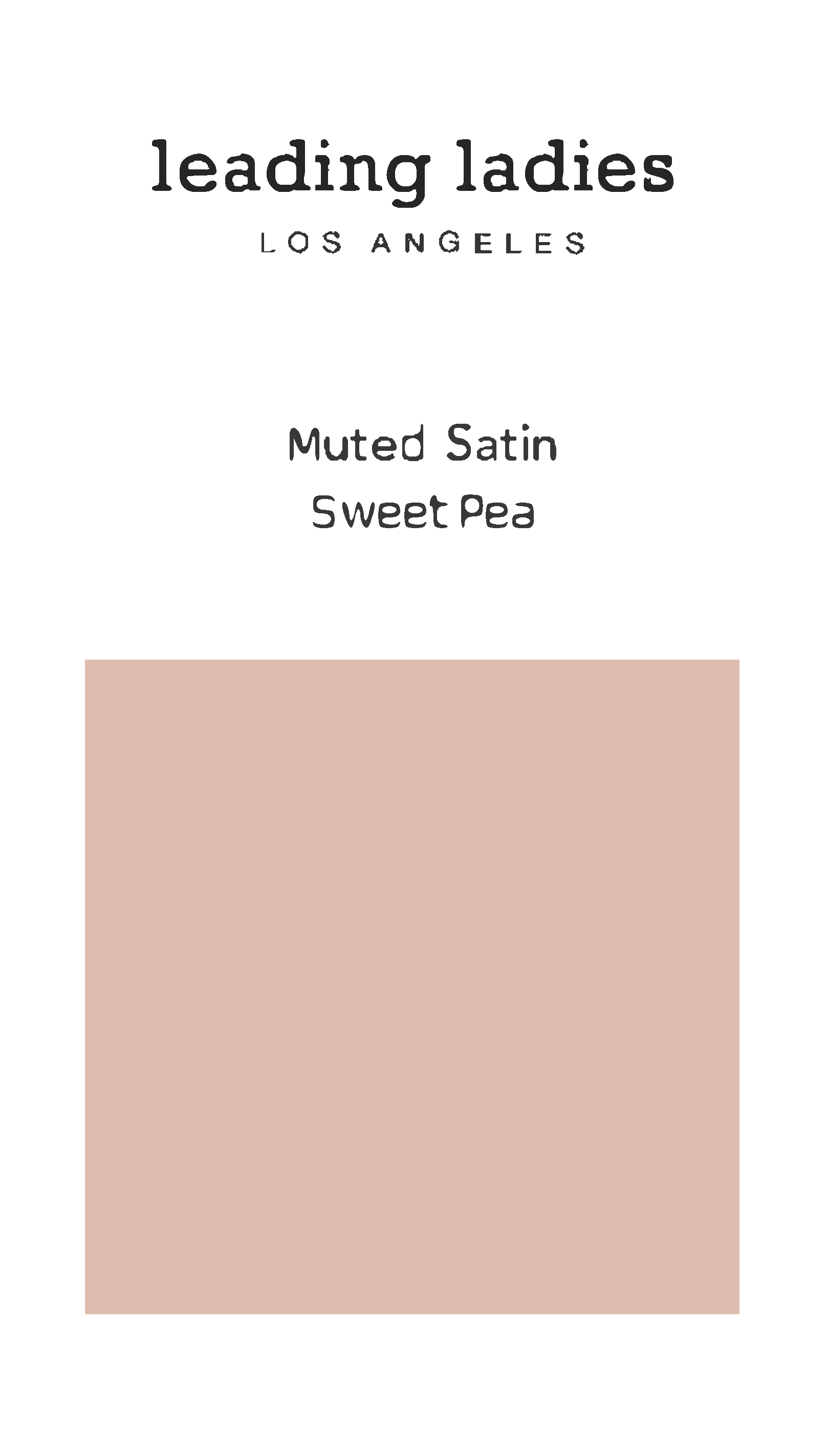 Swatch - Muted Satin in Sweet Pea