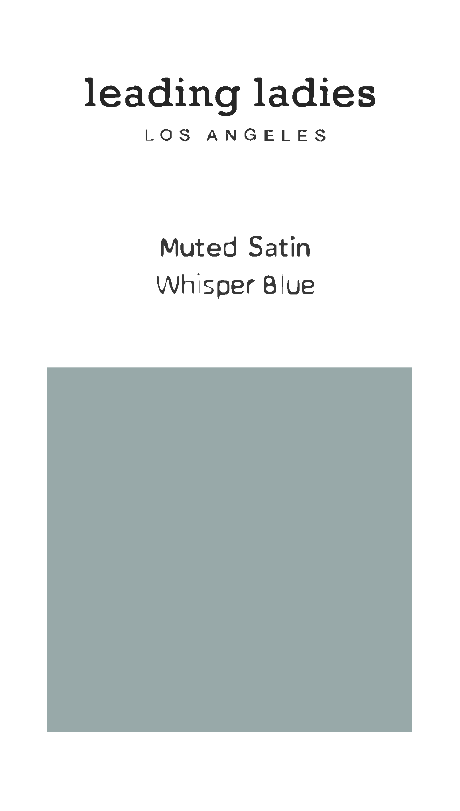 Swatch - Muted Satin in Whisper Blue