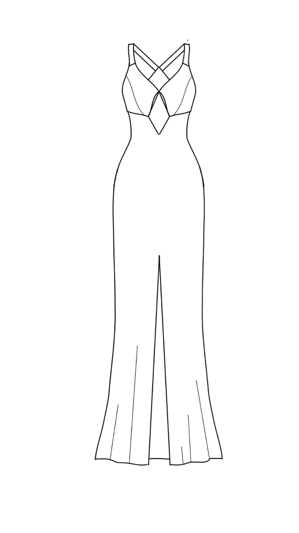 Add Front Slit - Wide Straps