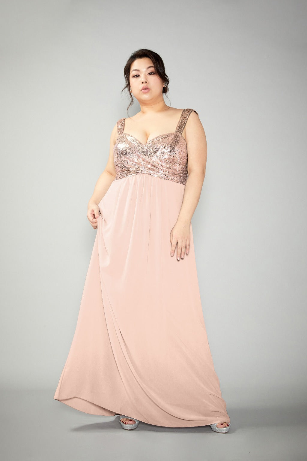 Connie Dress Rose Gold