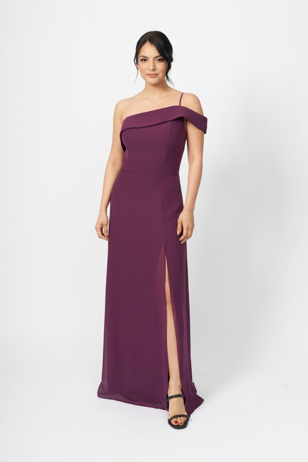 chinese dress ladies Emery Dress Bordeaux