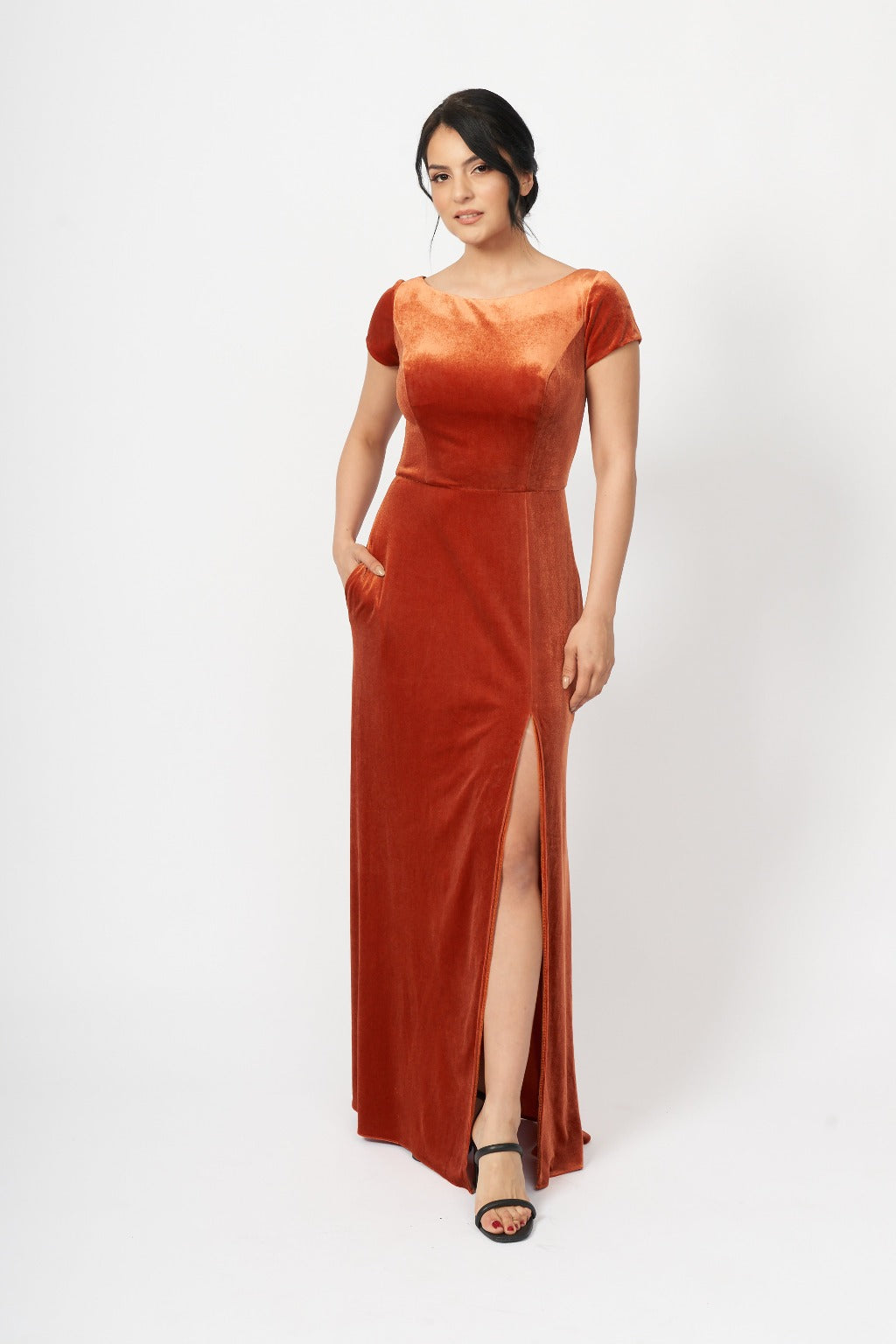 Mason Dress Velvet Mocha Mason Dress Velvet Mocha