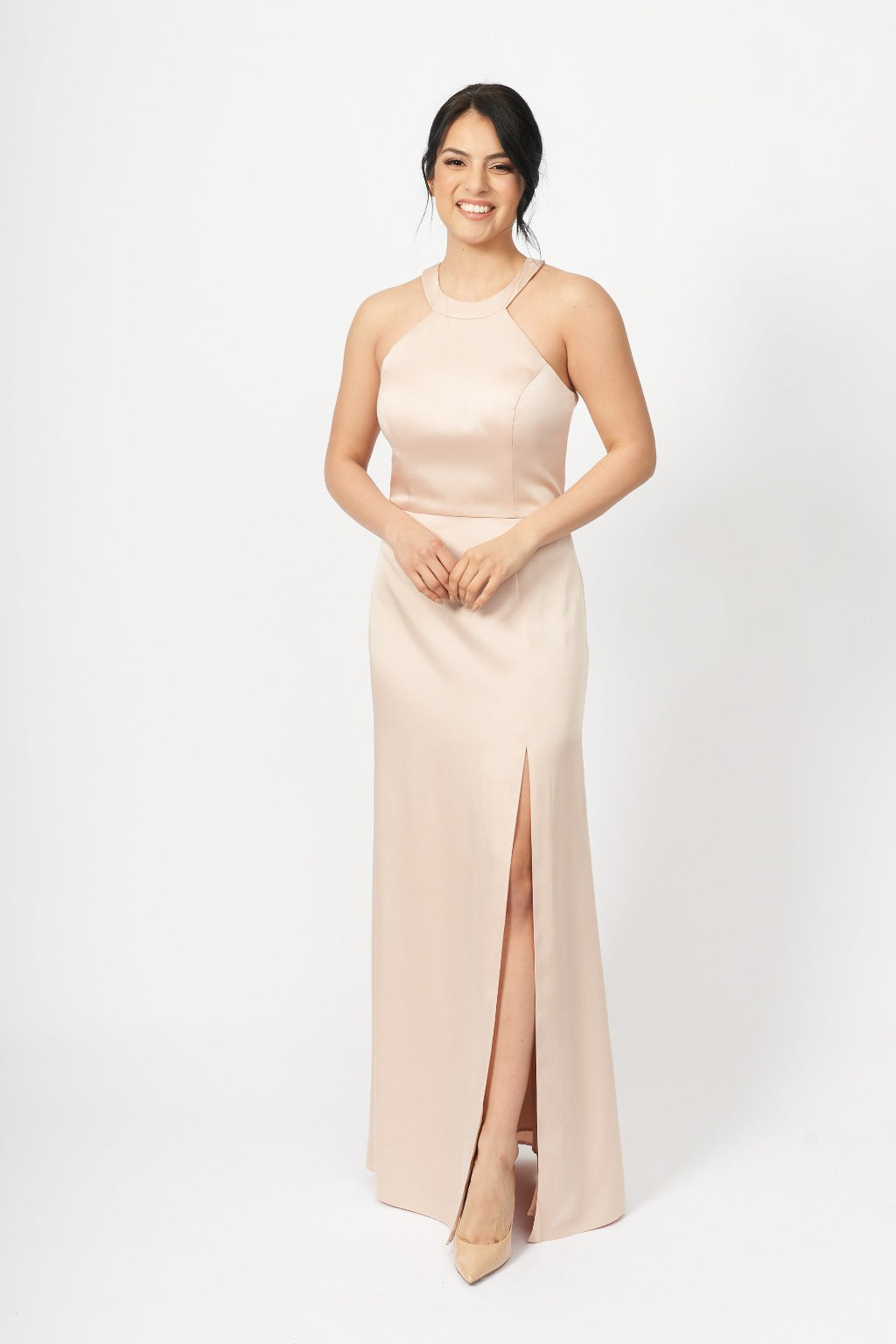 mica dress bust cutout with adjustable ties Mica romantic A-line Bridal Gown