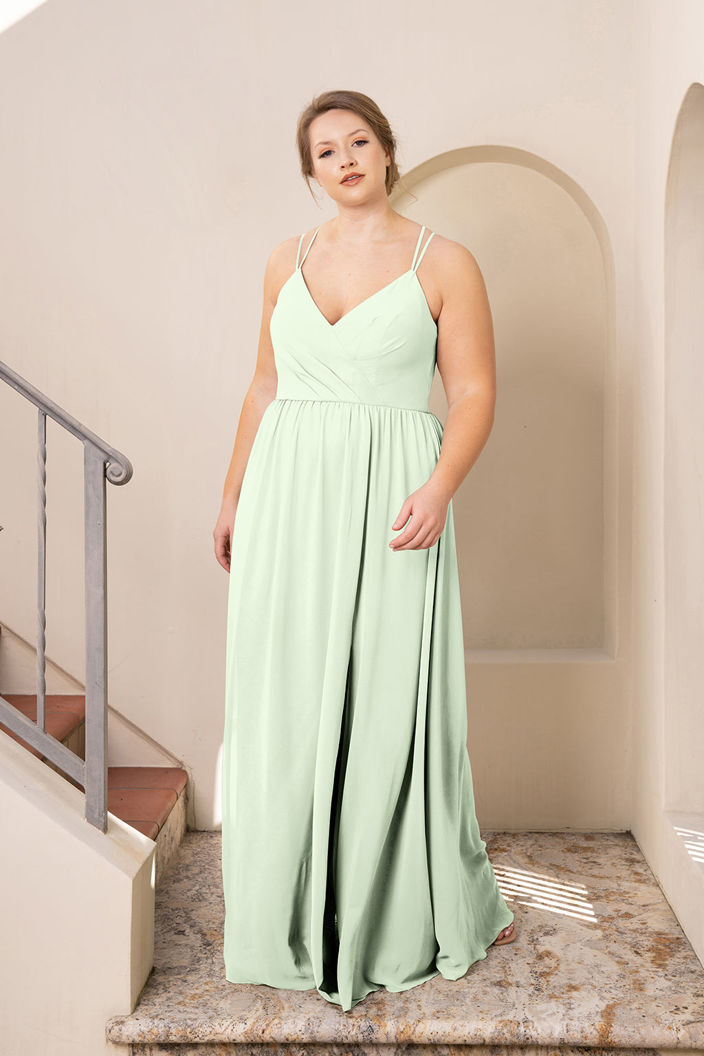 size 22 bridesmaid dress Sage Color:Reverse Tuxedo (Pictured) shoulder with a small $100 - $200 D-Luxe Denim Short Dress