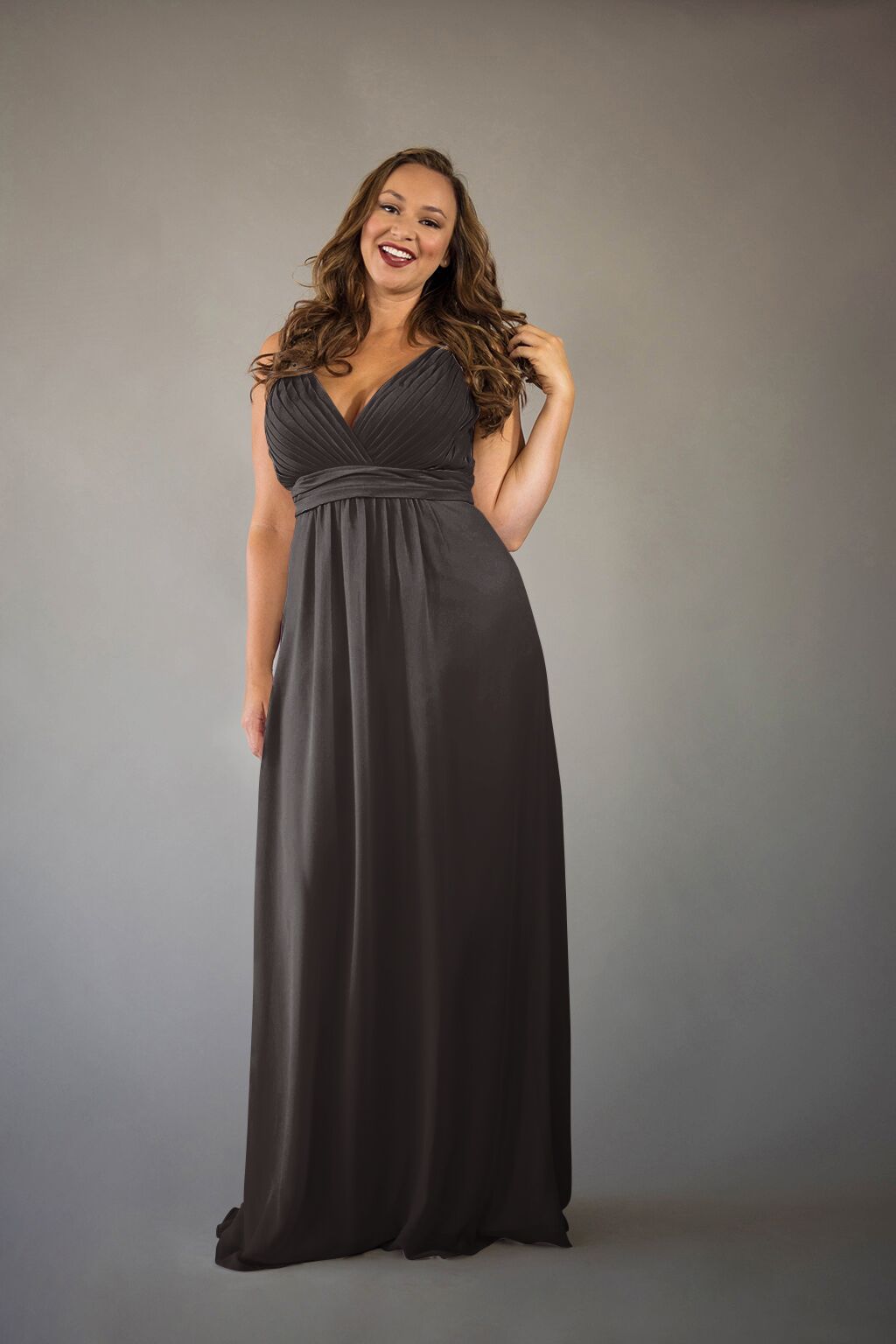 knee length dresses for ladies Simone in Floral Scribble A-Line Sleeveless Maxi Dress main image 1