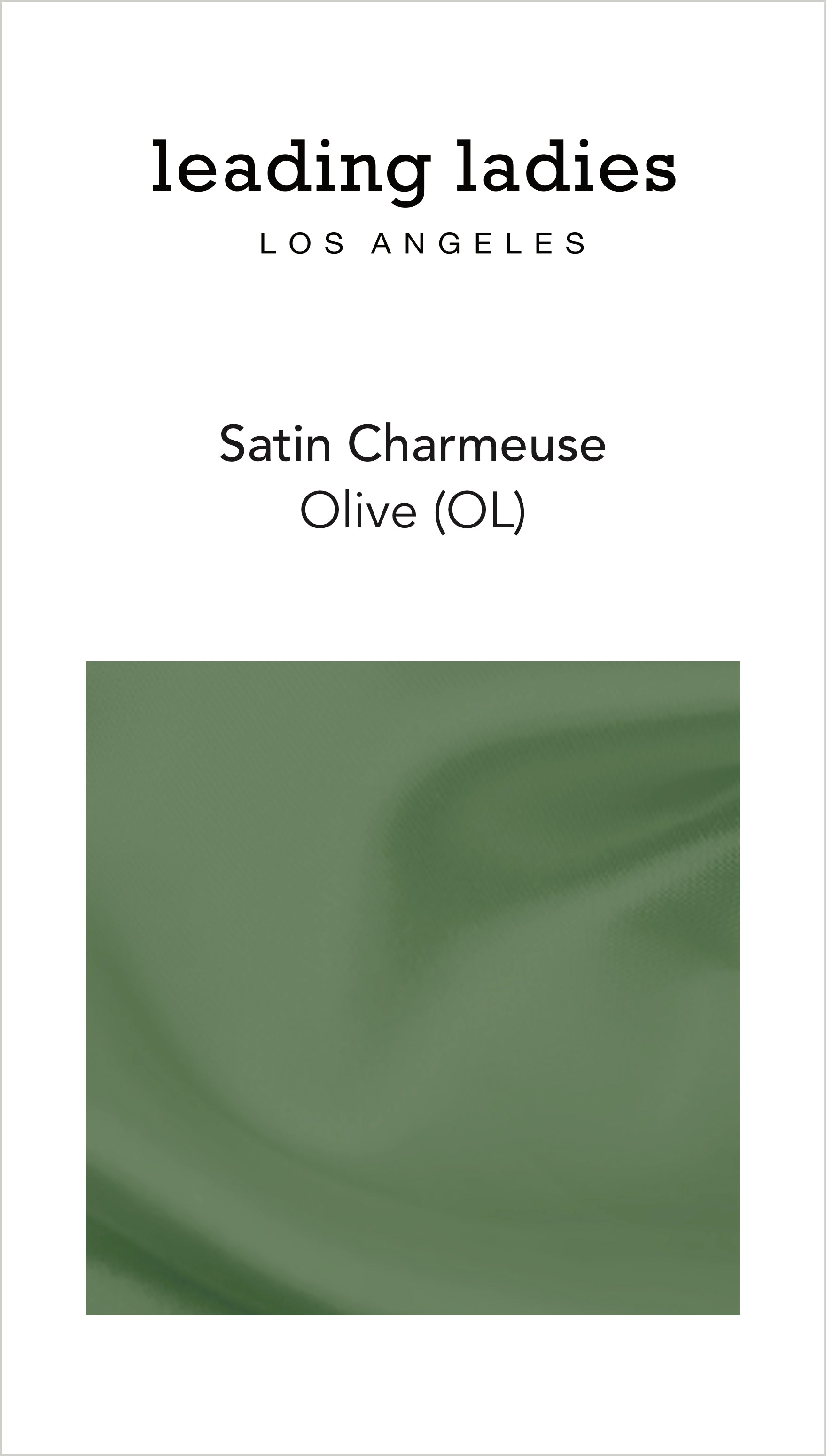 Swatch - Satin in Olive