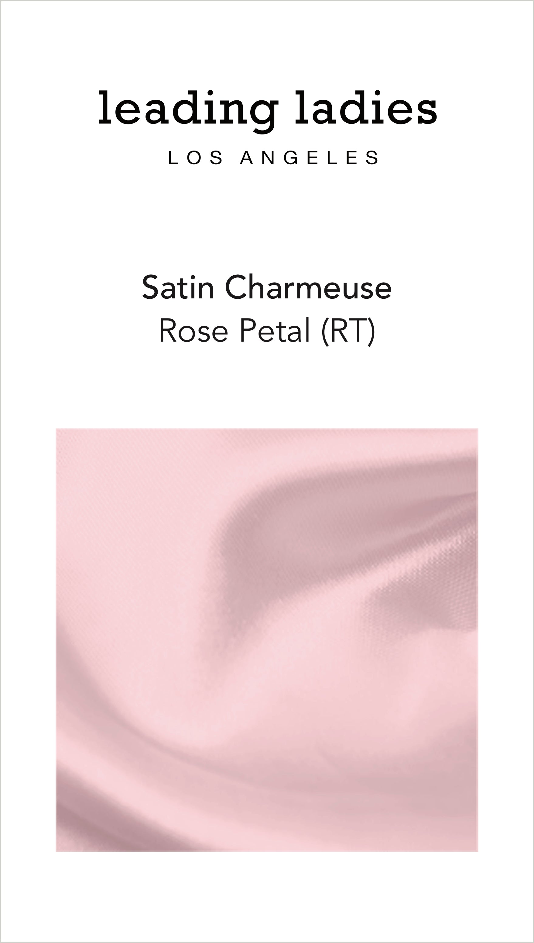Swatch - Satin in Rose Petal