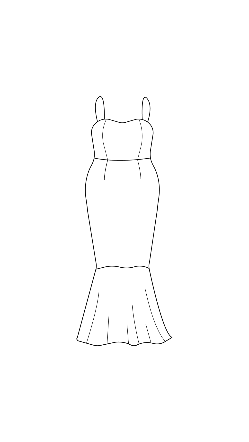 Add Spaghetti Straps - Floor Length