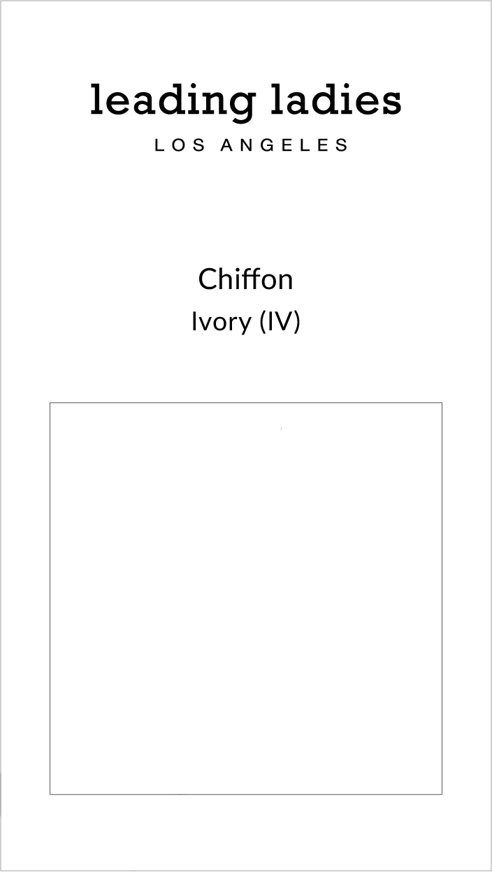 Swatch - Chiffon in Ivory