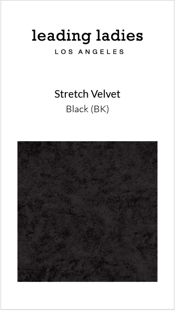 Swatch - Stretch Velvet in Black