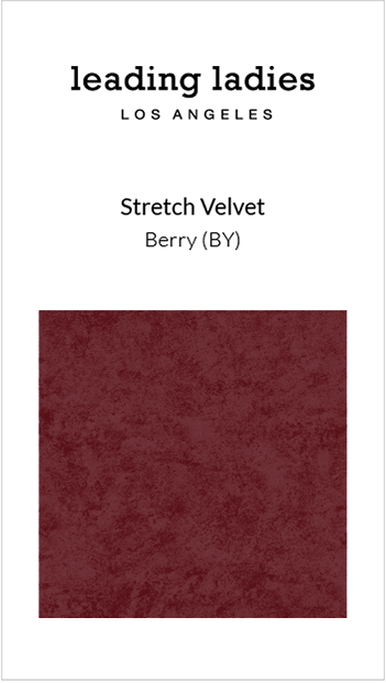 Swatch - Stretch Velvet in Berry