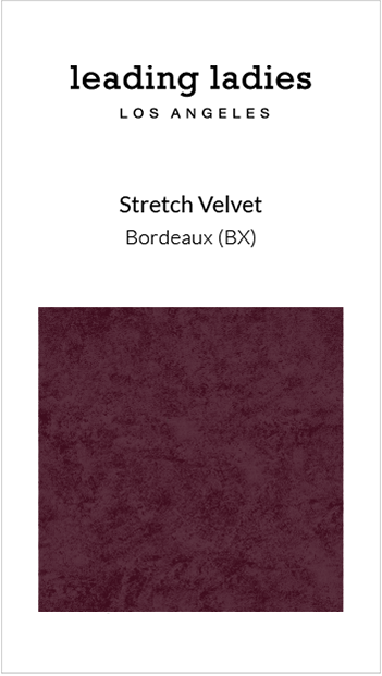 Swatch - Stretch Velvet in Bordeaux