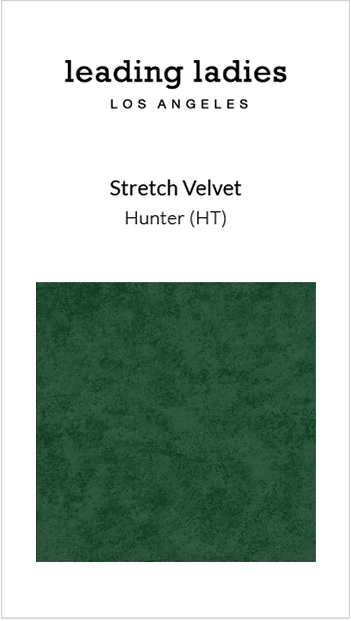 Swatch - Stretch Velvet in Hunter