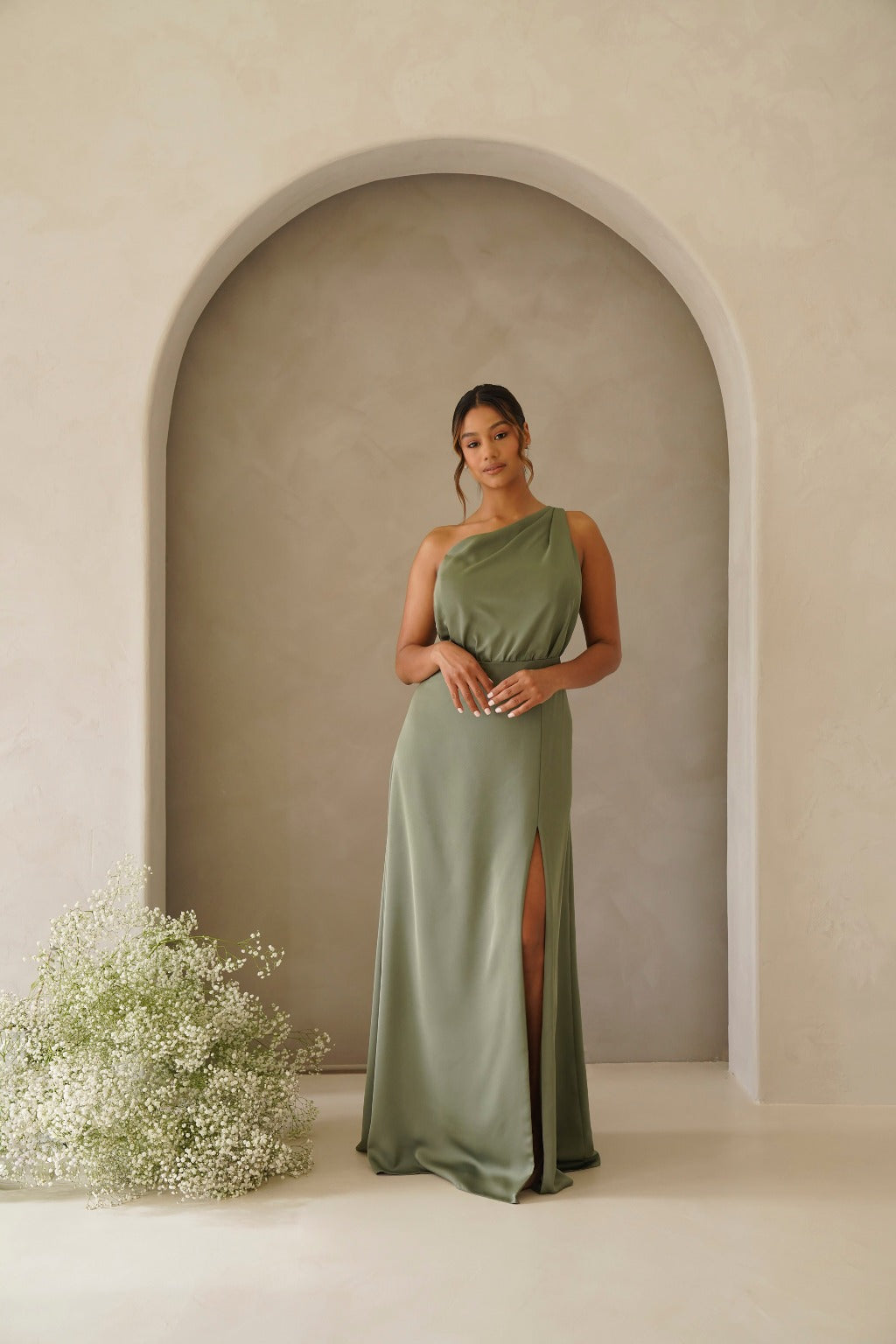 Size 6-8 Olive deals Mae Custom Maxi Dress