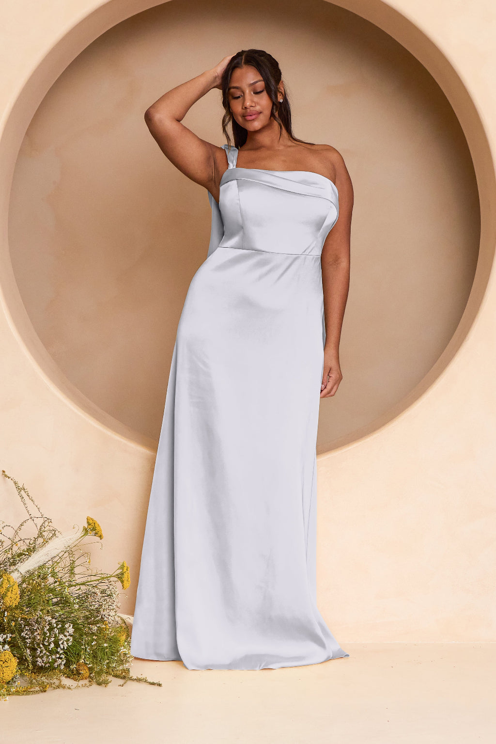 Muted Satin Misty Blue