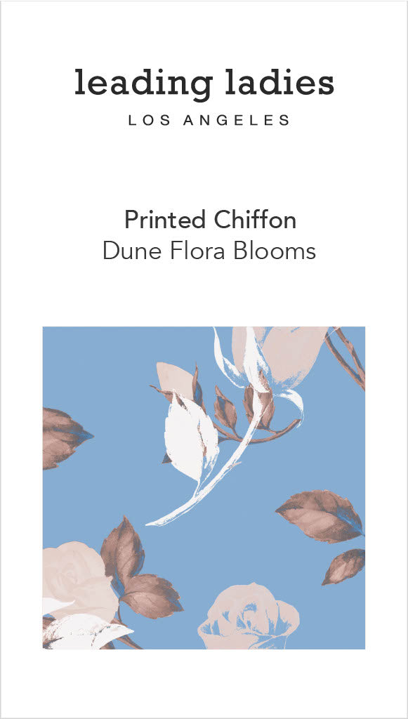 NEW! Printed Chiffon in Dune Flora Blooms