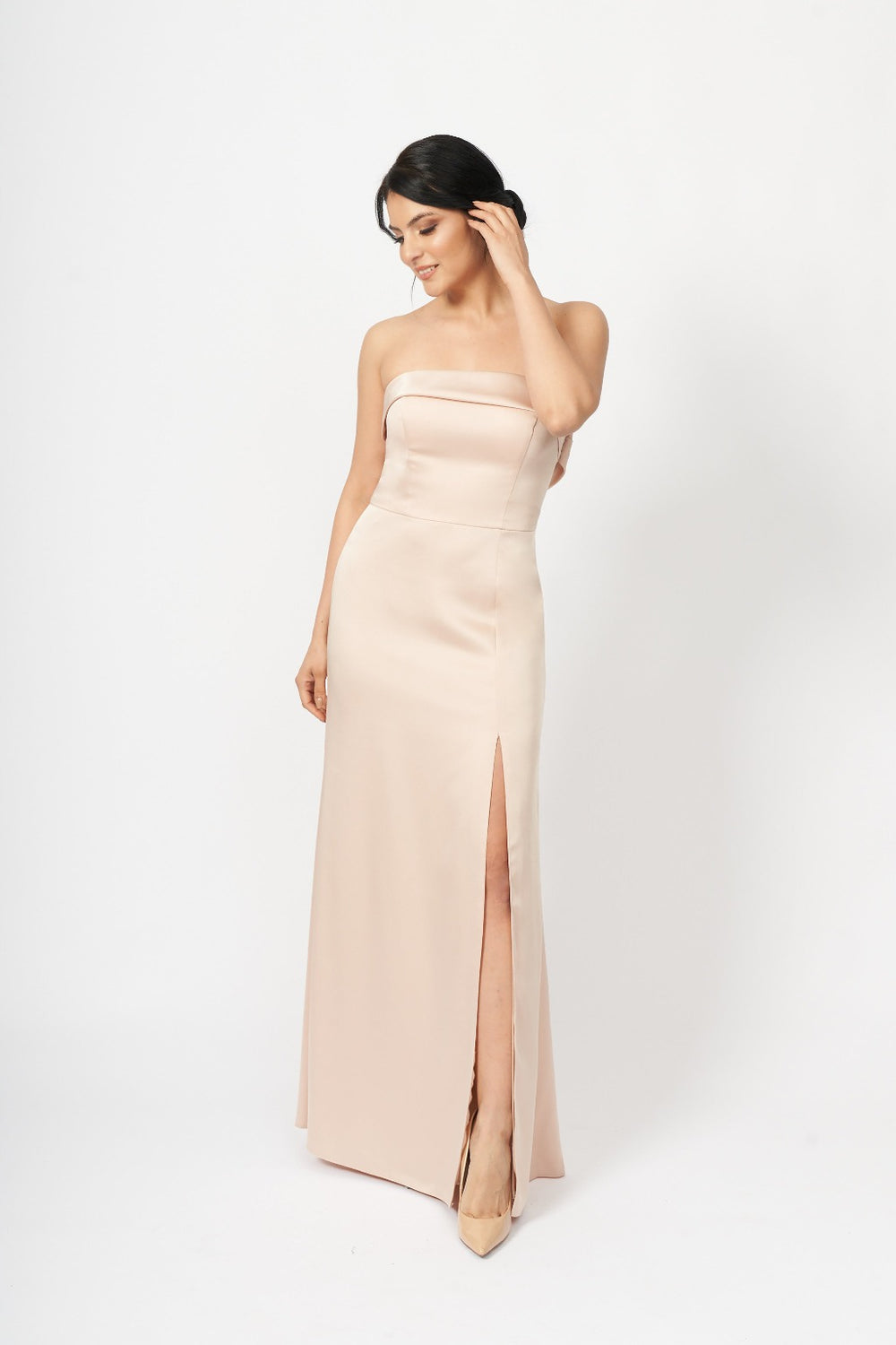 Model Cole Robe Cole Dress