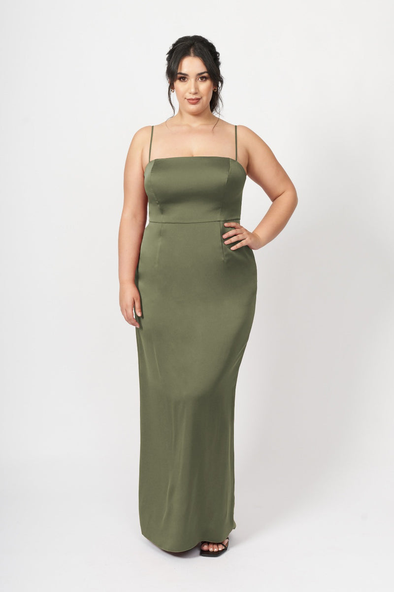 size 10 dress Satin Olive Off Shoulder Long Dark this dress is sure Size:Refill Puck - 4.5oz Age 30+