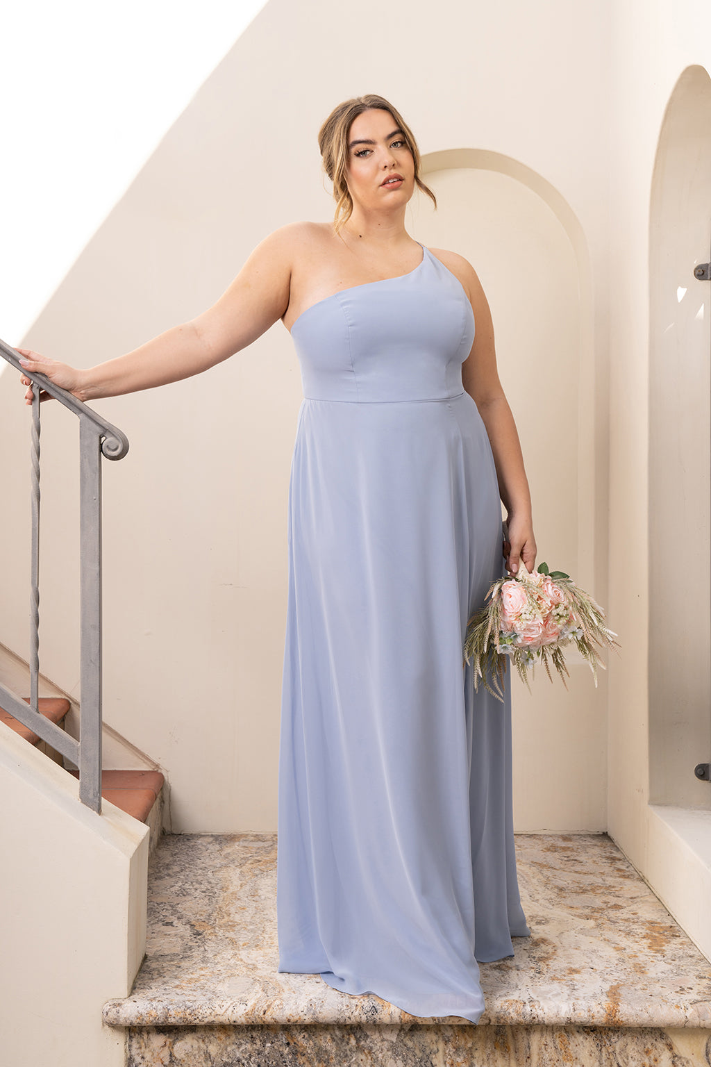 Whisper blue 2024 bridesmaid dress